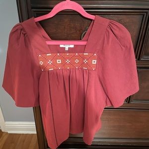 Madewell peasant top